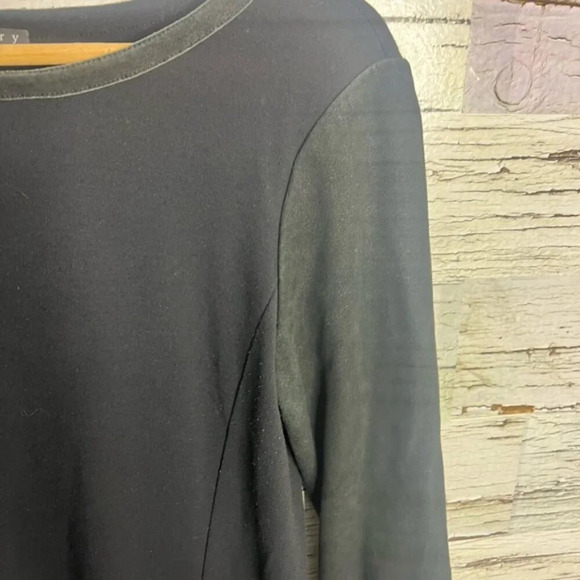 Theory black long sleeve mini dress with pockets size  medium - Picture 3 of 10